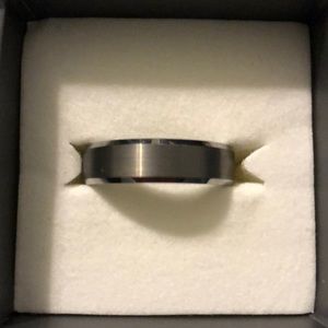 Men’s Tungsten Carbide wedding band. Brand new!!